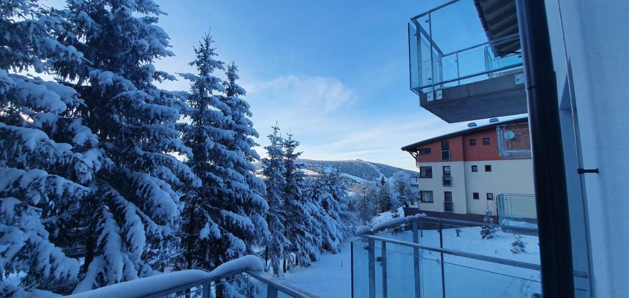 Apartman Nerudovka D 104, Finska Sauna, Garazove Stani Loučná pod Klínovcem Zewnętrze zdjęcie