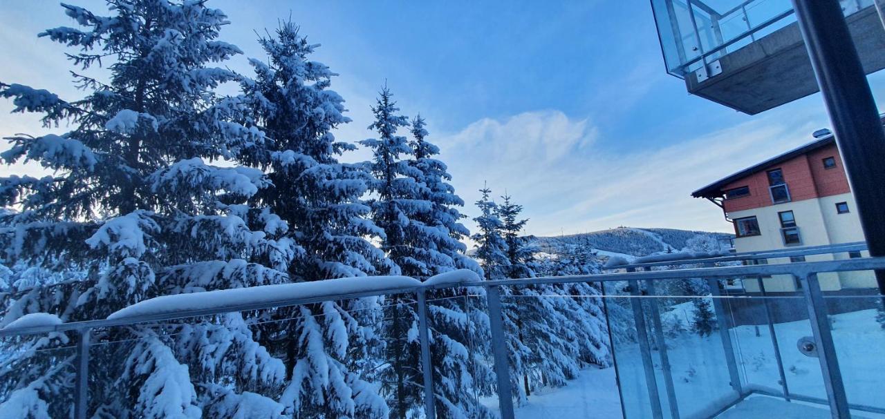 Apartman Nerudovka D 104, Finska Sauna, Garazove Stani Loučná pod Klínovcem Zewnętrze zdjęcie